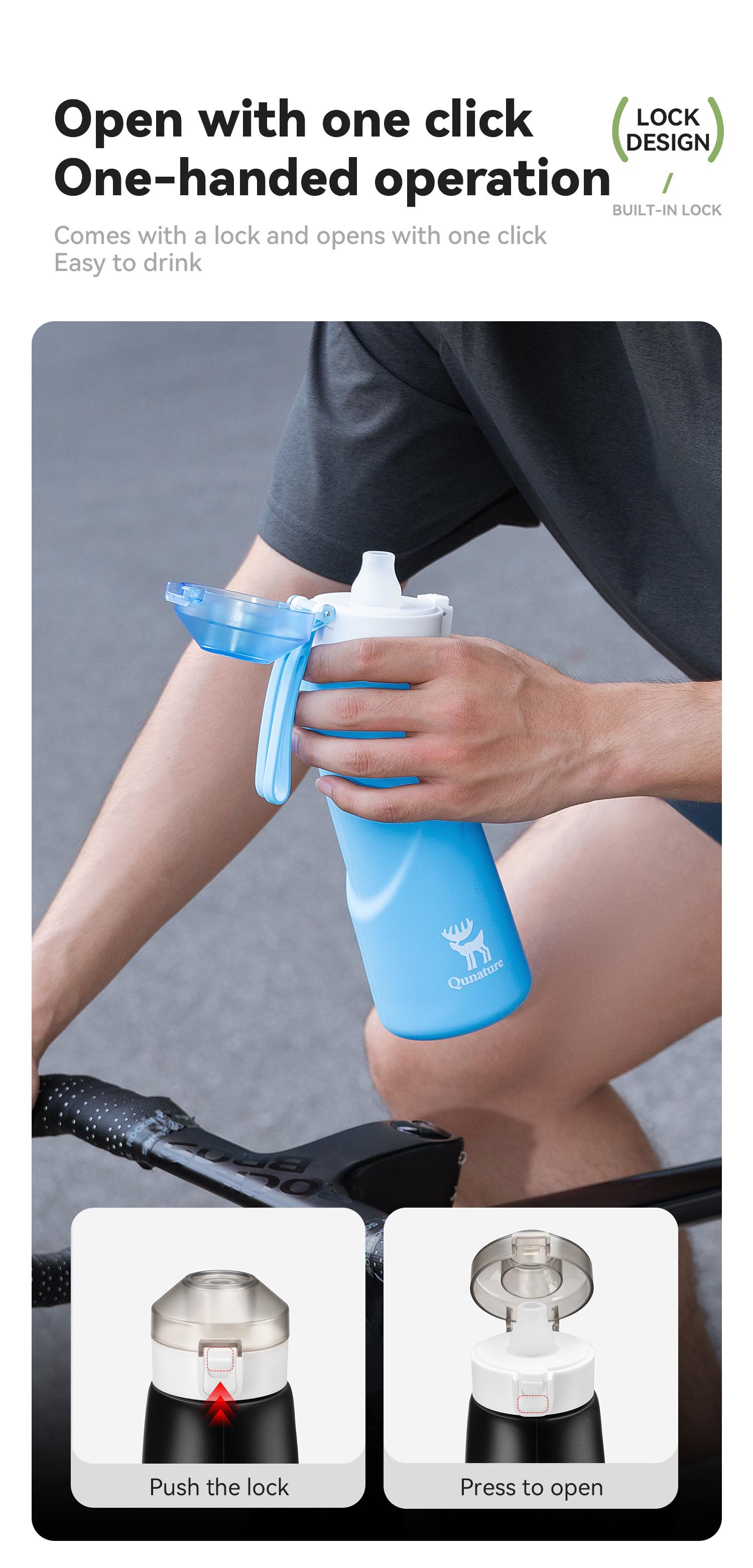 Slant Spout Straight Folding Soft Kettle Travel water bottle Sports Portable Sport Water Bottle Reusable Water Bottles 700ml Food-Grade Material Water-proof Camping Water Bottle