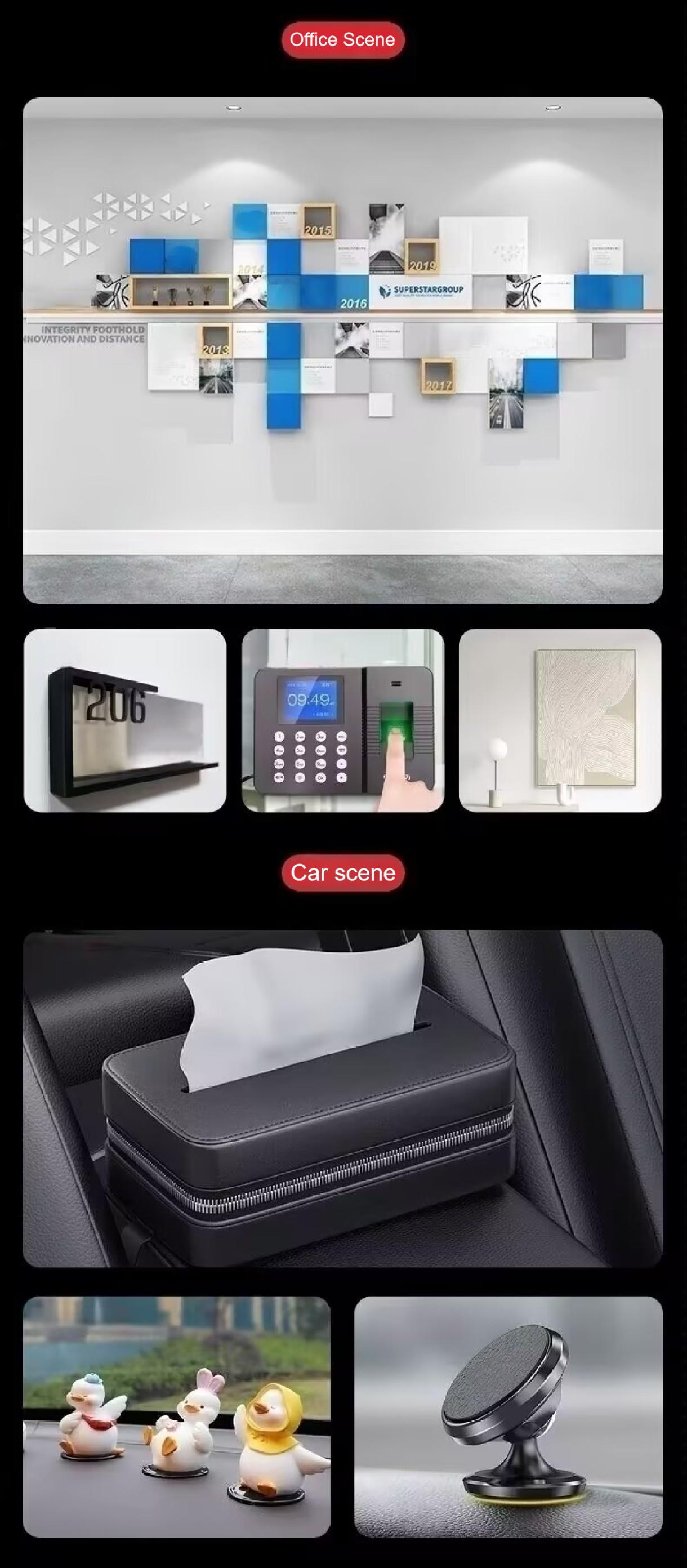 MANY [Nano Double]-Sided Transparent Tape - Strong Reusable & Waterproof Adhesive for Kitchen, Bathroom & Home Organization | Invisible Mounting Solution for Hooks, Mats & Decor