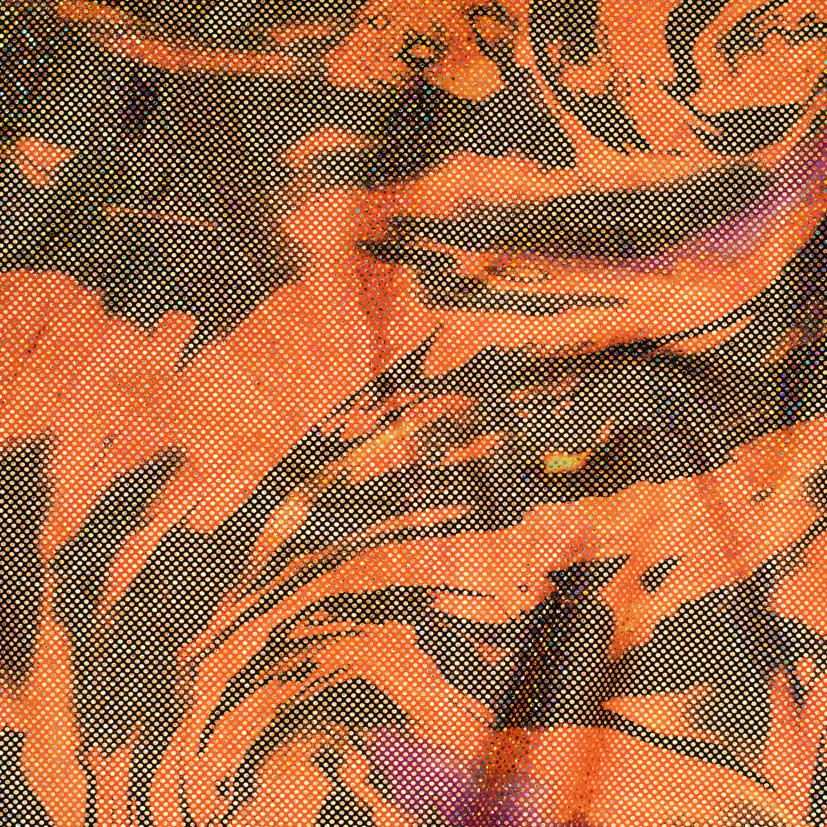 4-Way Flex Elastic Glamour Couture Fabric - 80% Polyester, 20% Spandex Dressmaking Fabric for Dancewear, Cosplay, Dynamic Hologram Designs