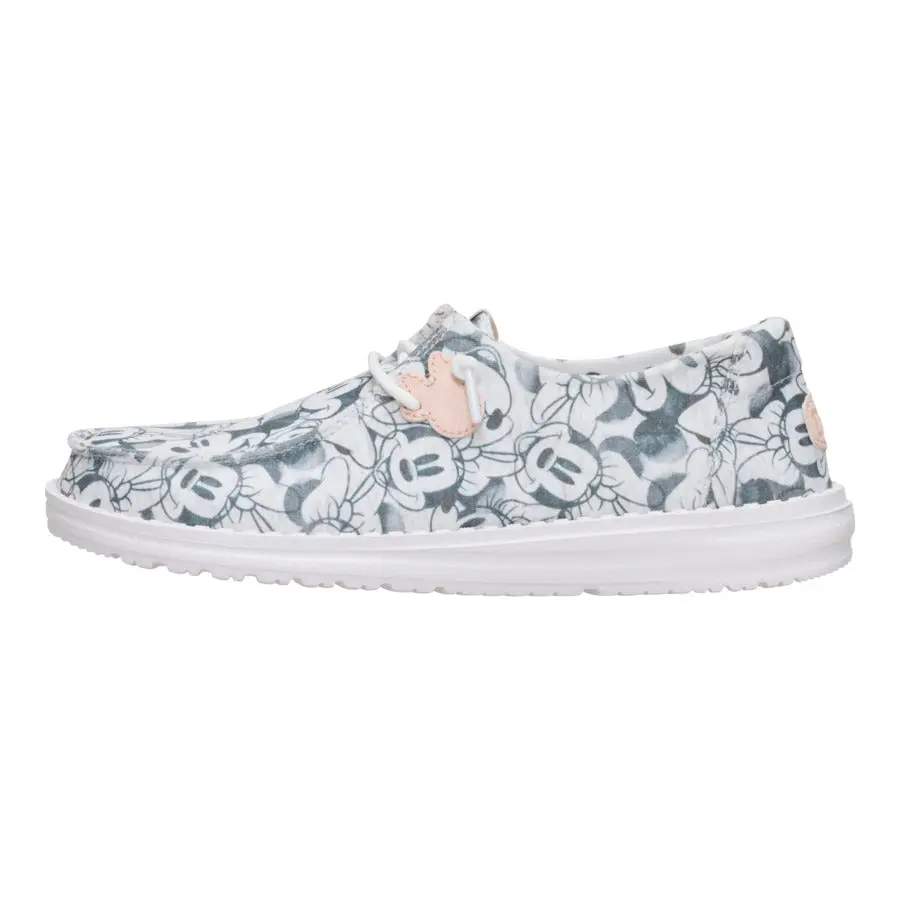 HEYDUDE Disney Minnie Mouse Wendy Women's Retro Lace-Up Comfortable Slip-On Walking Footwear with Foam Cushioning
