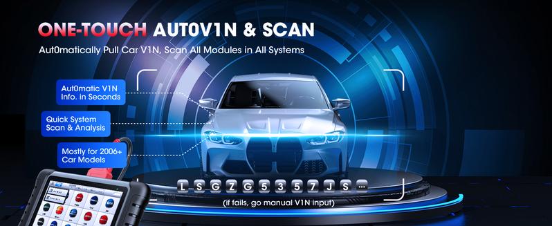 Autel Scanner MaxiCOM MK808S Car Diagnostic Scan Tool Bi-directional All Systems Diagnosis 28+ Services Active Test