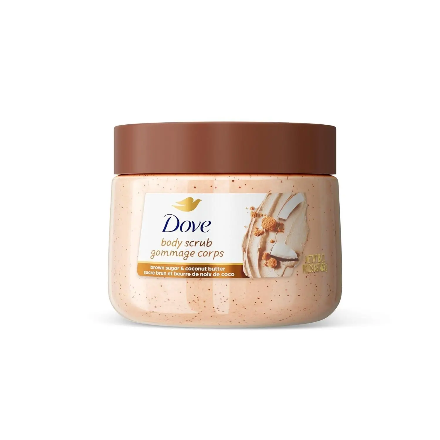 Himalayan Salt & Brown Sugar Body Scrub, 15 oz - Deep Exfoliating, Skin Polishing Body Polish for Smooth Skin