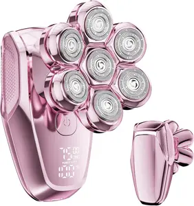 Electric Shaver for Women- IPX8 Waterproof Wet/Dry use,7D Electric Razor for Women Use with LED Display, USB-C Fast Charge，Pale Pink#SummerWins #DealsForYouDays