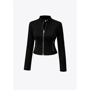 Moto Doll Fitted Jacket- Black