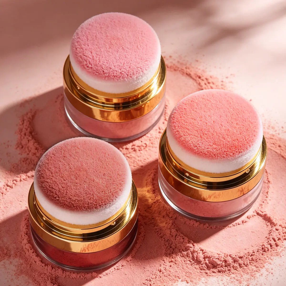 3 boxes,makeup set kit,Lazy blush, quick makeup, with a small mirror, makeup at any time, 3 color blush, enhance color, cosmetics,Valentine's Day gift，Holiday gift