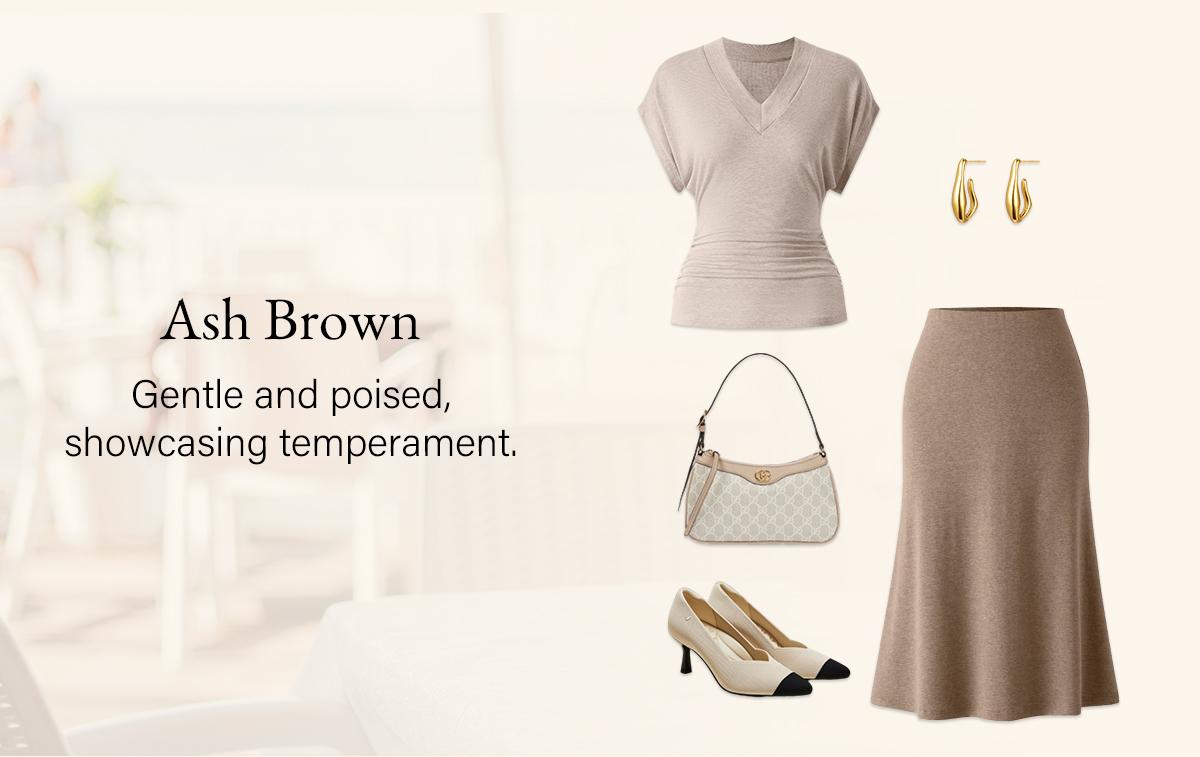 OGL Semi-sheer Lyocell Cashmere Blend V-neck Short Sleeve Side Ruched Tee