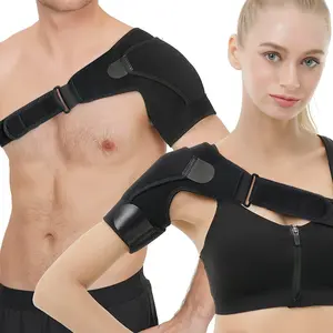 Shoulder Brace, Rotator Cuff Support Brace and Arm Sling for Pain Relief, Shoulder Compression Sleeve for Preventing Strains and Dislocation, Adjustable Fits Left and Right Arm, Men & Women