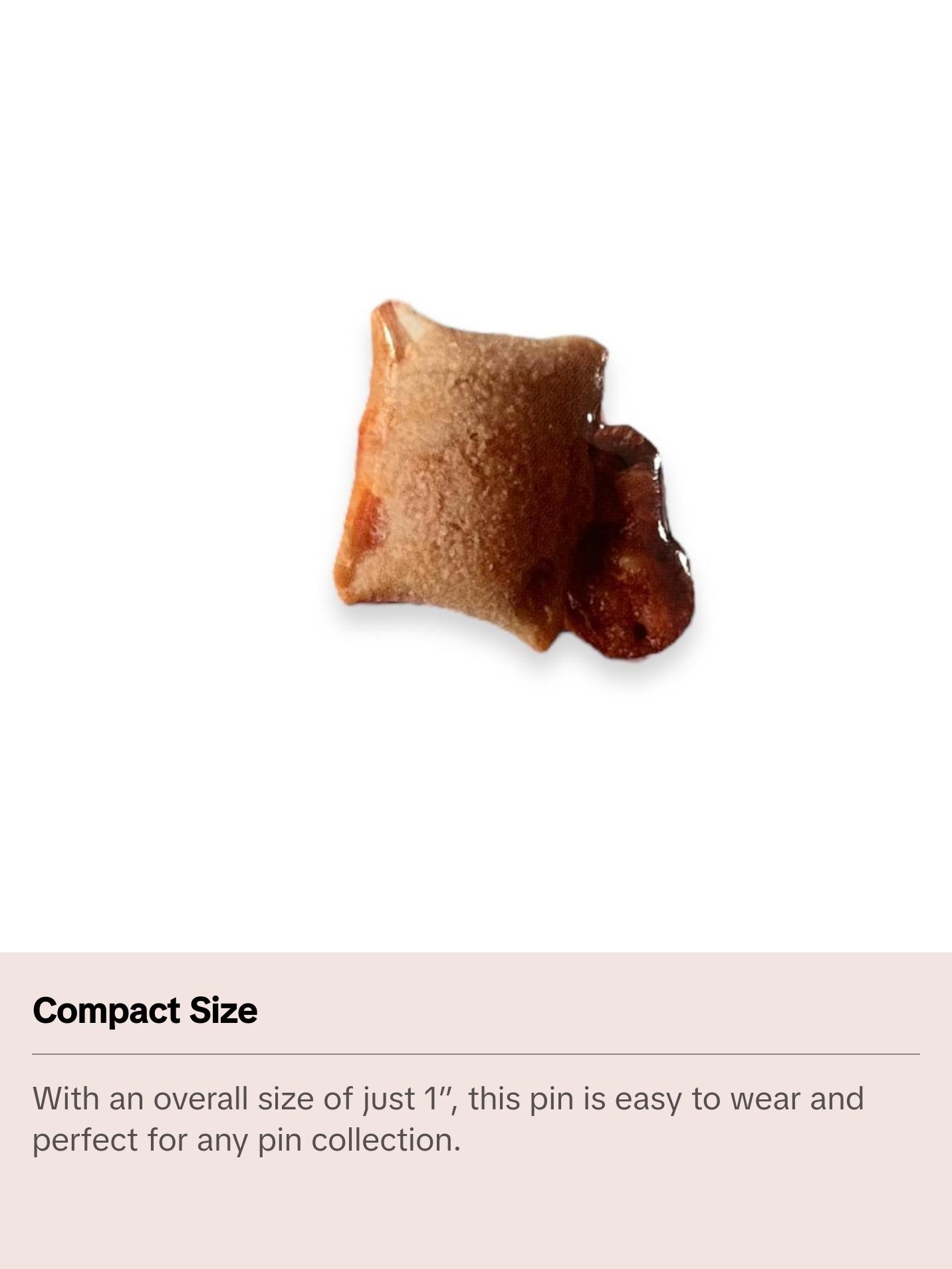 Exploding Pizza Bite Pin