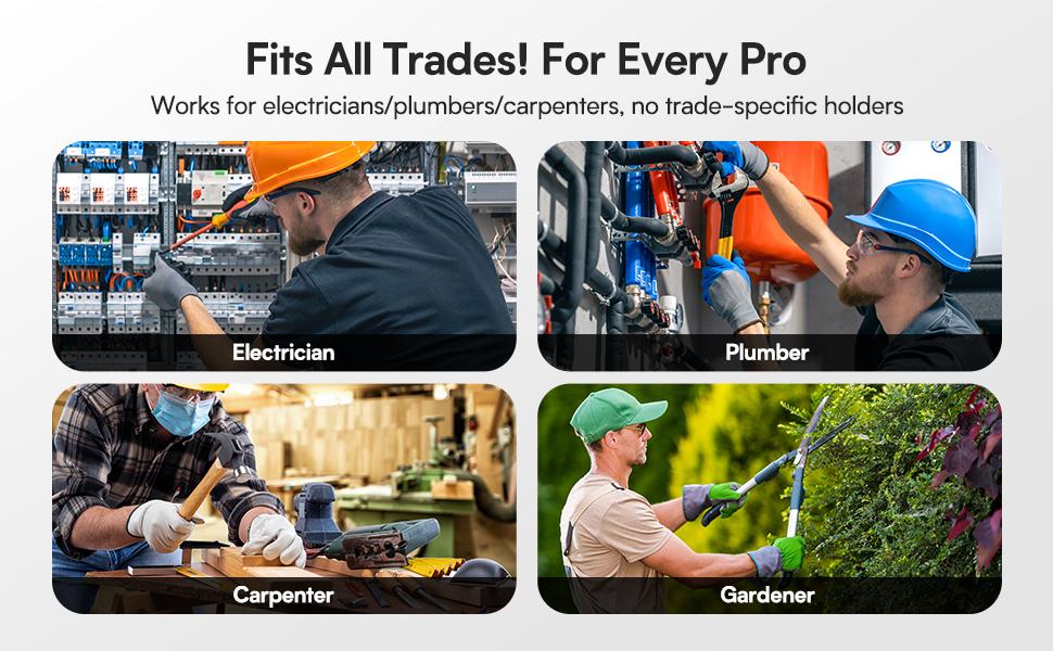 MagMaster Magnetic Tool Holder Strong Clip-On Belt Magnet Holster for Screws Nails Hammer Sockets Pliers Screw Driver Trowel Drill Bit Wrench or Any Magnetic Tools and Hardware Gift for Christmas New Year