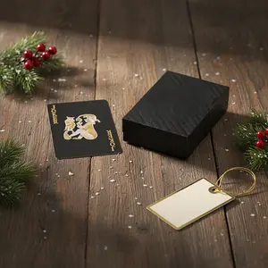 Diamond Waterproof Black Playing Cards, Poker Cards, HD, Deck of Cards (Black)