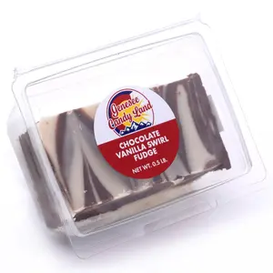 Vanilla Chocolate Swirl Fudge