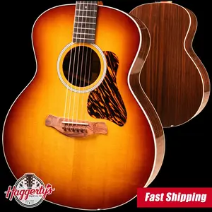 Taylor Gold Label 714e SB Super Auditorium Acoustic/Electric Guitar - Sunburst with Firestripe Pickguard and Hardshell Case
