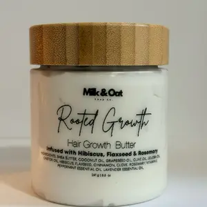 Milk&Oat Rooted Growth Hair Growth Butter| Infused with Hibiscus,Flaxseed, Rosemary