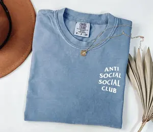 Anti Social Social Club Shirt, Soft Cotton Crewneck Shirt for Men and Women, Gift for Him or Her, Unisex Stylish