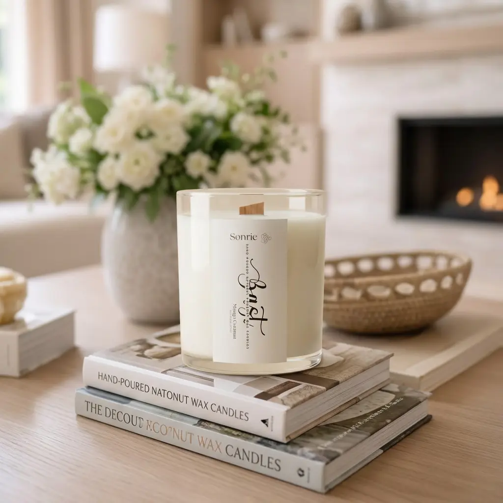 Sonríe Coconut Wax Candle | Wooden Wick | Light Your Joy