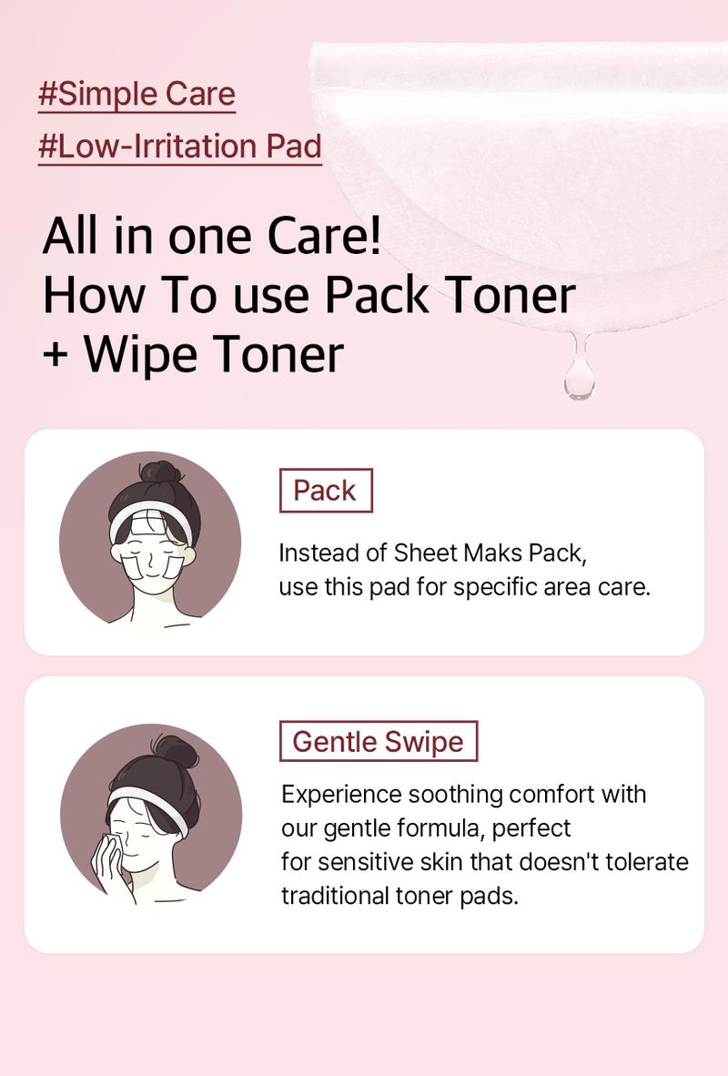 [mixsoon Official Shop] Collagen Toner Pad 5.74 fl.oz / 170ml / 110 Sheets - Vitality & Nutrition Toner Pads, Korean Skincare for Glass Skin