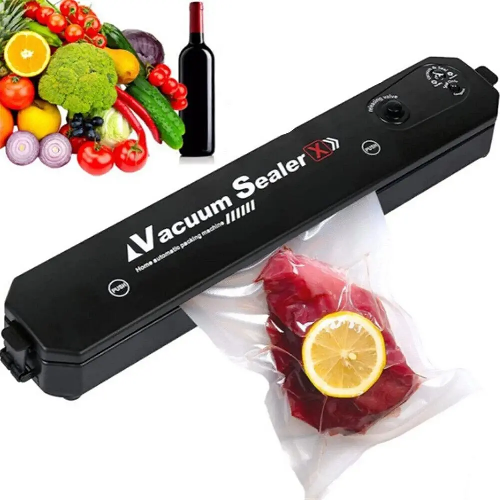 Fully Automatic ABS Vacuum Sealer - Portable and Durable Kitchen Food Sealer for Camping, Traveling, 220v-240v/50hz, 90w, Moisture-Proof, Mildew-Proof, Antibacterial, Low-Noise, Food and Money Saving, 37x7x5.2cm, 37 X 7 X 5.2Cm