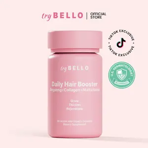 TryBello Daily Hair Booster Capsules, Biotin & Collagen, Natural Hair Growth Support – Choose Your Pack