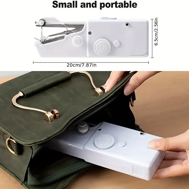 1 Set New Portable Mini Sewing Machine,Handheld Electric Sewing Machine Set, Practical Quick Stitching Sewing Machine for Home Use,Birthday Gift ldeas, Home Decor, Gifts for Girlfriend [batteries Not Included]