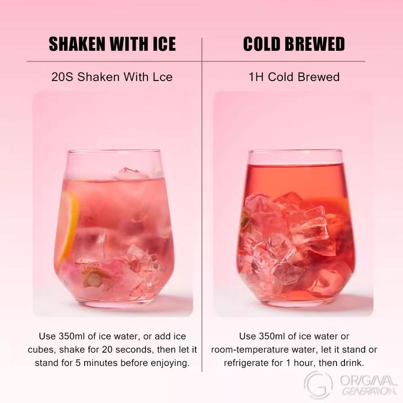 Beauty Tea Lemon Rose Oolong Tea Summer Limited Edition  (7.5g×10packs) With Lemon,Apple,Dragon Fruit,Pear,Oolong Tea,Rose,Citronella,Mint