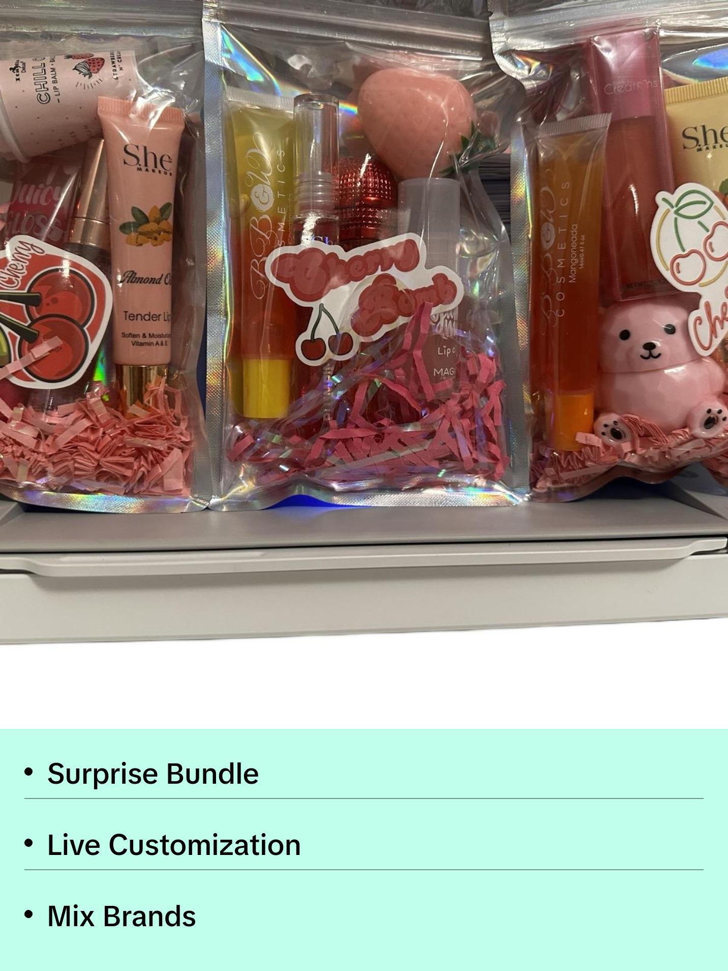 The Lip gloss mix bag Cosmetic Glossy