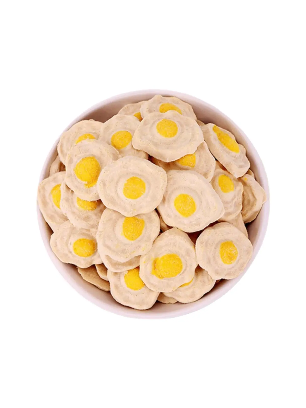 Helety Crunchy Natural High-Protein Egg Fried Treats for Dogs & Cats, Pet Meal Topper & Training Snacks