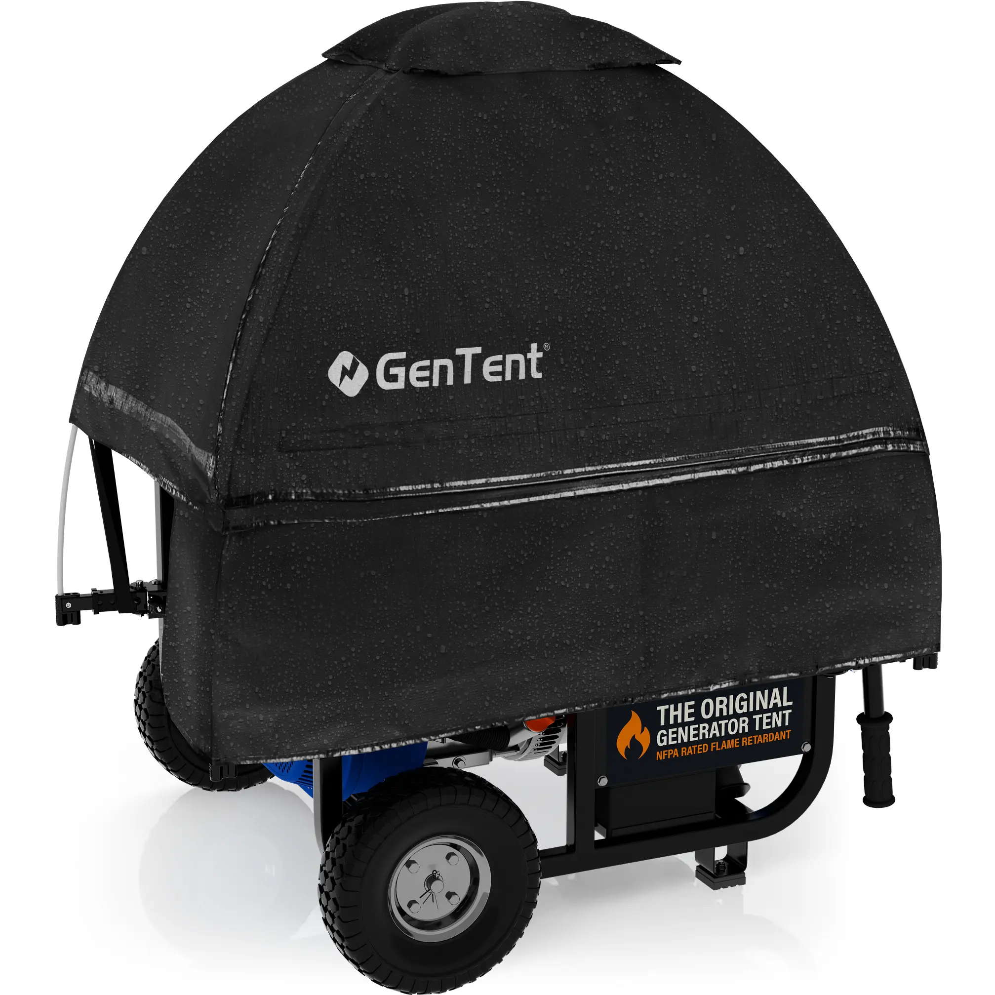 GenTent Open Frame Generator Tent - Universal Clamp Kit - Portable Generator Running Cover made with NFPA Rated and Waterproof Vinyl
