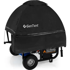 GenTent Open Frame Generator Tent - Universal Clamp Kit - Portable Generator Running Cover made with NFPA Rated and Waterproof Vinyl