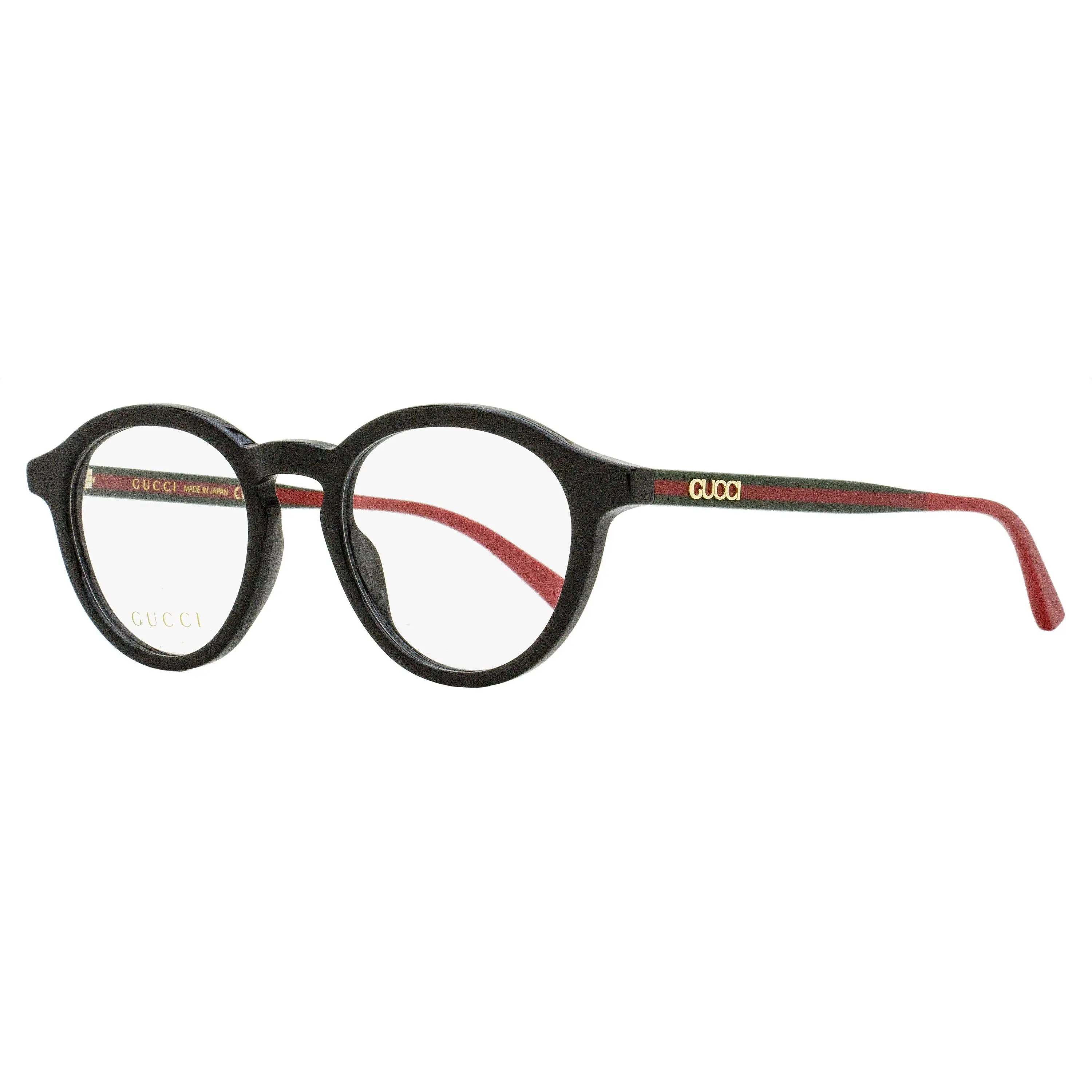 Gucci Men's GG1871O 001 Pantos Fashion Frame Eyeglasses, 49mm Black - Keyhole Bridge with Web Stripe & Block Logo Temple, Optical Eyewear, Stylish Glasses, Eyewear Fashion, Glasses Accessory Frames, Fashion Eyeglasses, Demo Lenses