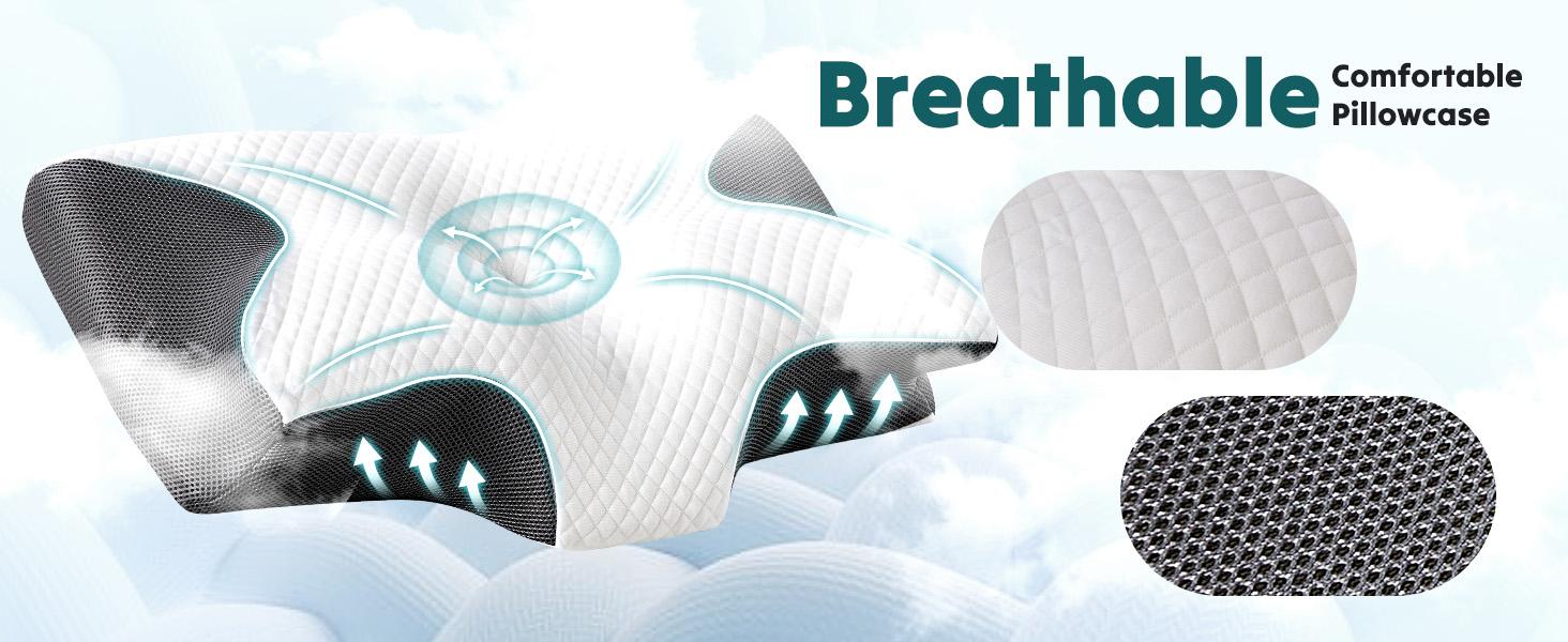 Soft Memory Foam Neck Pillow for Comfortable Sleep All Night