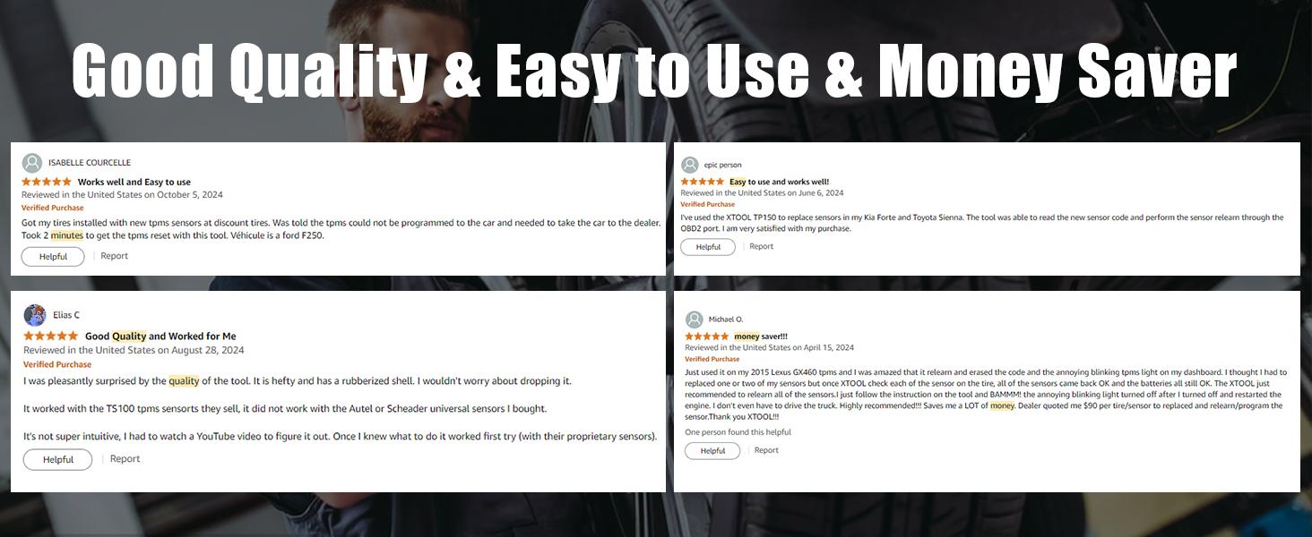 XTOOL TP150 TPMS Programming Tool, 2026 TPMS Relearn Tool, Activate/Relearn/Diagnosis All Known TPMS Sensors, Program TS100 Sensors (315/ 433MHz), TPMS Reset Tool TPMS Programmer