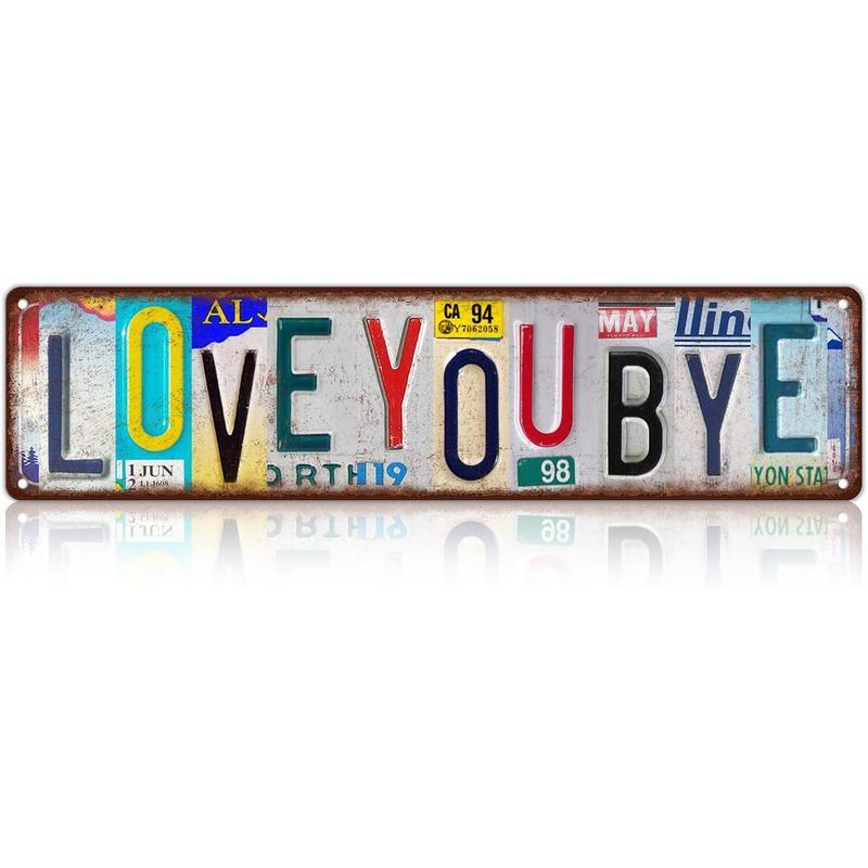 Vintage Love You More Wall Decor Street Signs Home Bar Coffee Metal Tin Signs 16 x 4 Inches
