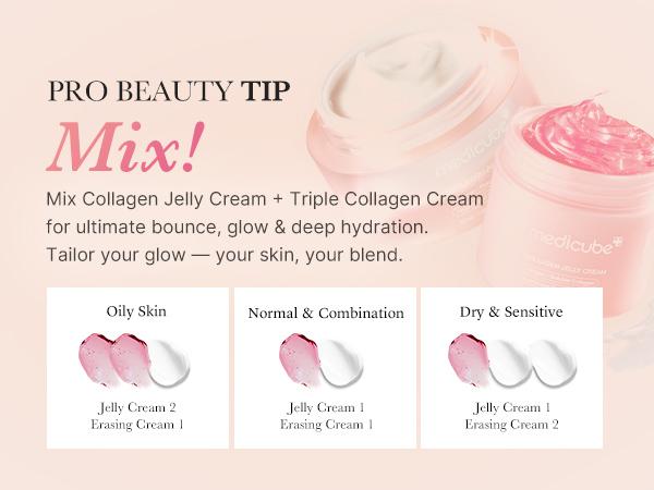 [medicube] Collagen Niacinamide Jelly Cream (Hydrolyzed Collagen + Niacinamide) Instant Glow Booster l Facial Moisturizer