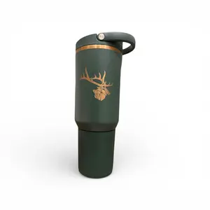 Deadshot Pine HydroJug 20oz Tumbler with Triple-Wall Insulation & Circular Flip Straw Leakproof Drinkware for Water Bottles Flasks Lid Mug Portable mens gifts