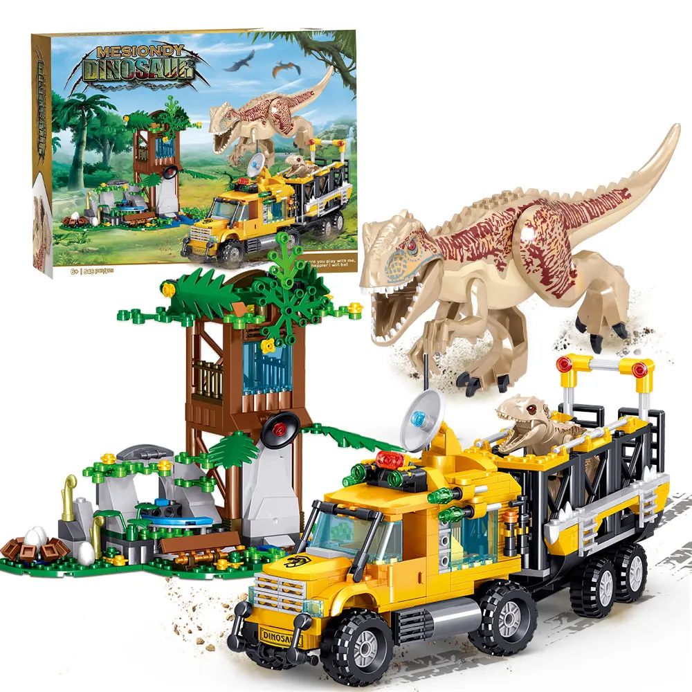 546Pcs Dinosaur Building Blocks Set, Dinosaur Building Toys for 8-14 Years Old, Dinosaur Park World, Best Birthday Gifts for Boys and Girls
