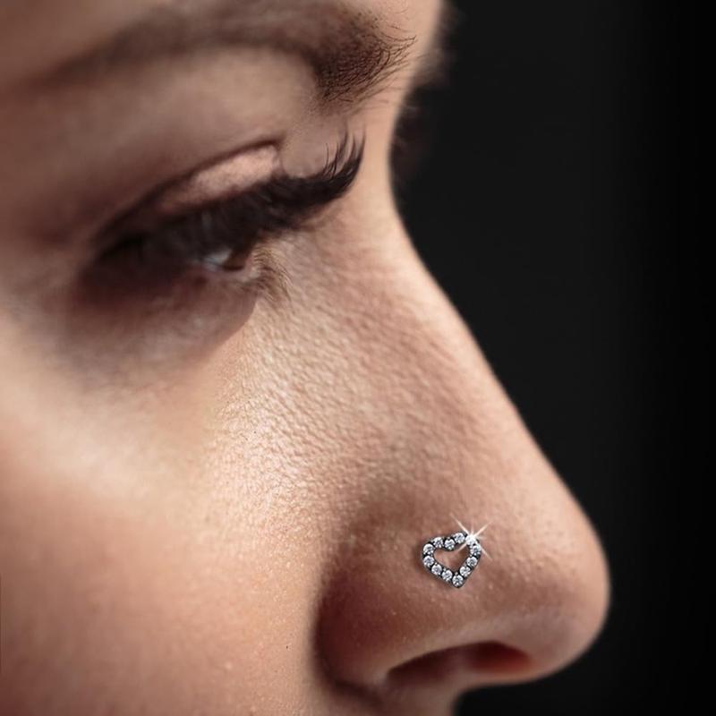 20G Nose Studs for Women 3PCS. Delicate Heart-shaped CZ Nose StudsHypoallergenic 316L Surgical Stainless Steel Piercing Jewelry. ou fter bodyjewelry bat septum Gold Plated Small Hoop Earrings Set Trendy Sterling S faux industrial cartilage tragus earrin 20G Nose Studs for Women 3PCS. Delicate Heart-shaped CZ Nose StudsHypoallergenic 316L Surgical Stainless Steel Piercing Jewelry. ou fter bodyjewelry bat septum Gold Plated Small Hoop Earrings Set Trendy Sterling S faux industrial cartilage tragus earrin