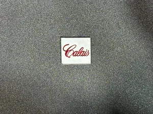 Oldsmobile Cutlass Calais Trunk Lock Cover Insert Emblem Reproduction Red Chrome and Silver