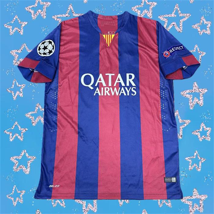 2014 2015 FCB Home No. 11 Neymar Short Sleeve Soccer Jersey