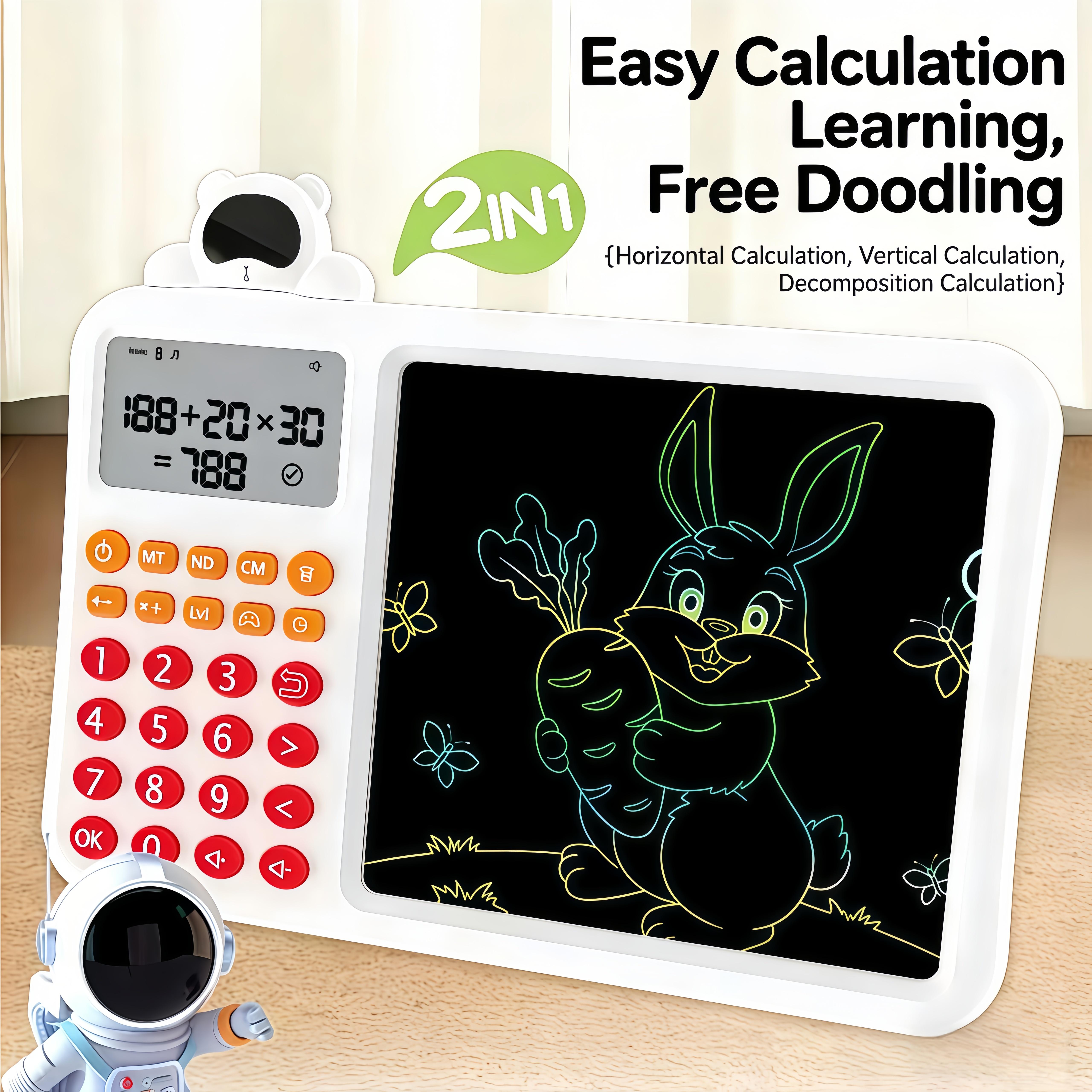 STEM Electronic Math Toy for Kids6+ I Fun Learning Game for Addition,Subtraction, Multiplication & DivisionI Portable Brain Training Educational Toy to Boost Math Confidence at Home & On-the-Go-s