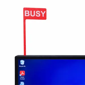 Busy Sign Monitor Flag – Desk Privacy Sign for Office & Work from Home Reduce Efficiency