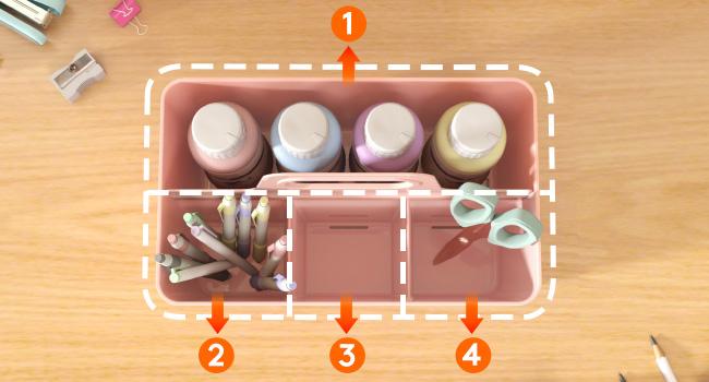 Lifewit Plastic Storage Organizer with Reinforced Handle, BPA-Free ABS, Supports Up to 20 lb, Ideal for Craft Supplies & More Lifewit Plastic Storage Organizer with Reinforced Handle, BPA-Free ABS, Supports Up to 20 lb, Ideal for Craft Supplies & More