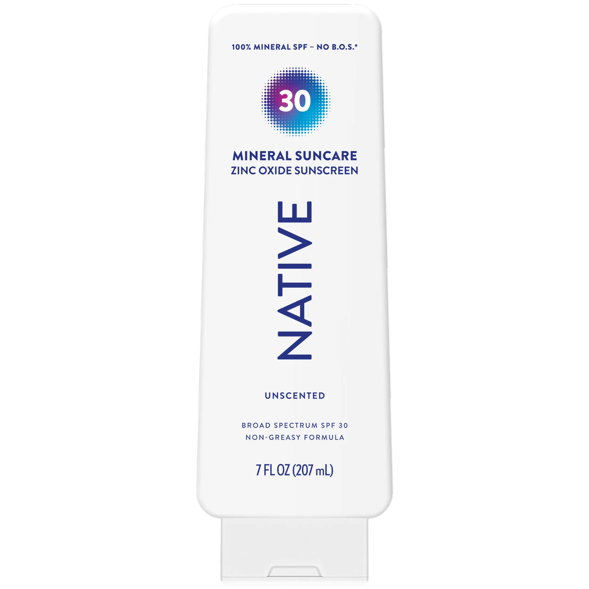 NATIVE Mineral Sunscreen Lotion SPF 30 – Broad Spectrum Protection, Lightweight, Non-Greasy