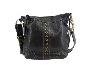 Pre-owned coach leather Crossbody Bags Chelsea Black Laced Duffle Bag 2006