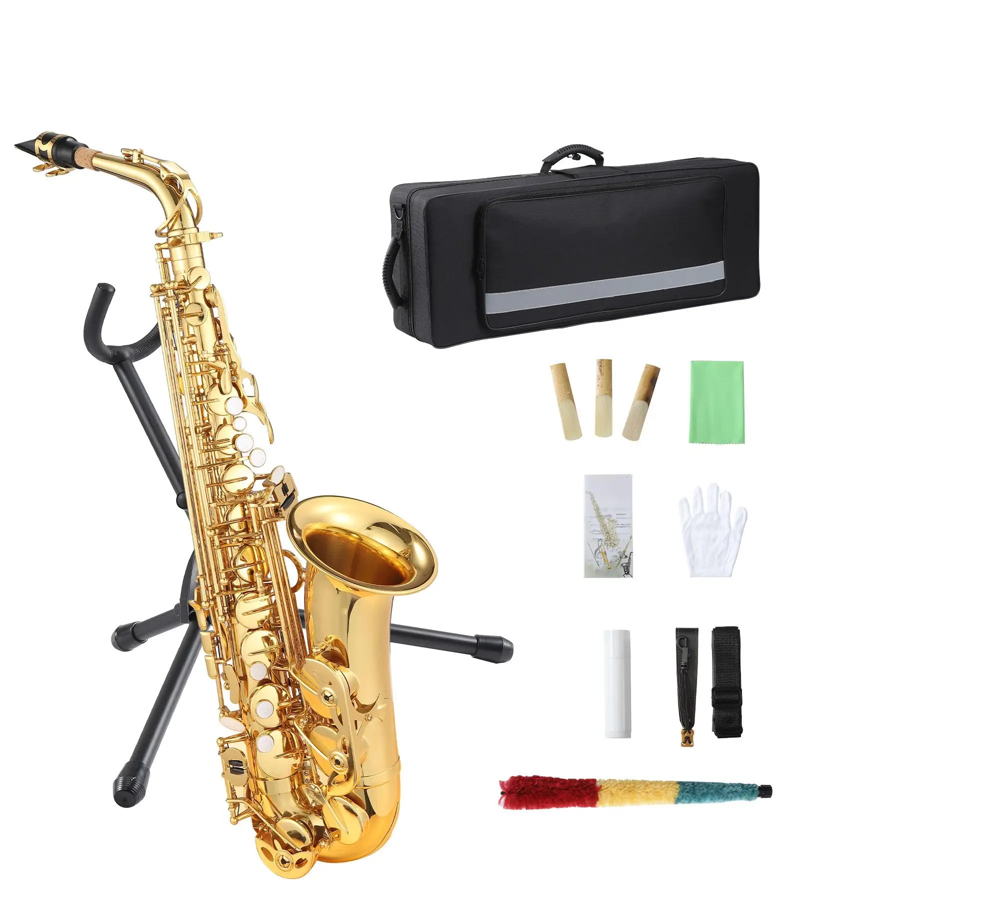 Garvee Tenor Saxophone for Beginner Kit with Cleaning Cloth, Case, Mouthpiece, Neck Strap, Reeds Garvee Tenor Saxophone for Beginner Kit with Cleaning Cloth, Case, Mouthpiece, Neck Strap, Reeds