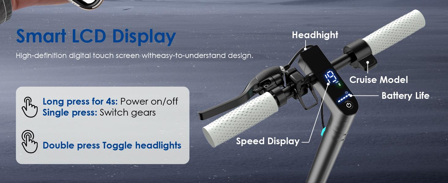 D8 Foldable Electric Scooter for Adults & Teens, 350W Motor, 19 MPH Top Speed, 15-18 Miles Range, 8.5" Solid Tires, APP Control, Portable Commuting Scooter D8 Foldable Electric Scooter for Adults & Teens, 350W Motor, 19 MPH Top Speed, 15-18 Miles Range, 8.5" Solid Tires, APP Control, Portable Commuting Scooter