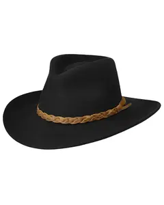 Master Hatters Men's Traveler Crushable Felt Western Fashion Hat - Rc680bk