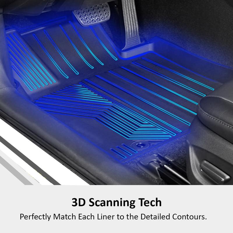 LASFIT Floor Mats Fit for 2014-2021 Toyota Tundra CrewMax Cab Only All Weather Car Liners