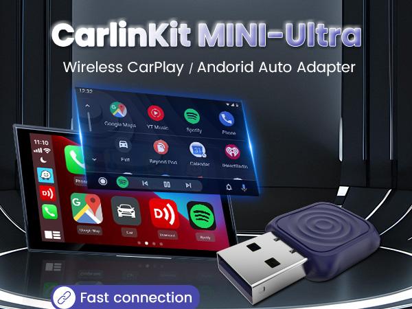 【BlackFriday】Carlinkit Mini Ultra 2026 Wireless CarPlay Adapter & Android Auto 2in1 Converter for Wired CarPlay Cars Play Dongle with USB, Bluetooth 5.4, 5.8 GHz Wi-Fi, Plug-and-play, Low-latency Connection 【BlackFriday】Carlinkit Mini Ultra 2026 Wireless CarPlay Adapter & Android Auto 2in1 Converter for Wired CarPlay Cars Play Dongle with USB, Bluetooth 5.4, 5.8 GHz Wi-Fi, Plug-and-play, Low-latency Connection