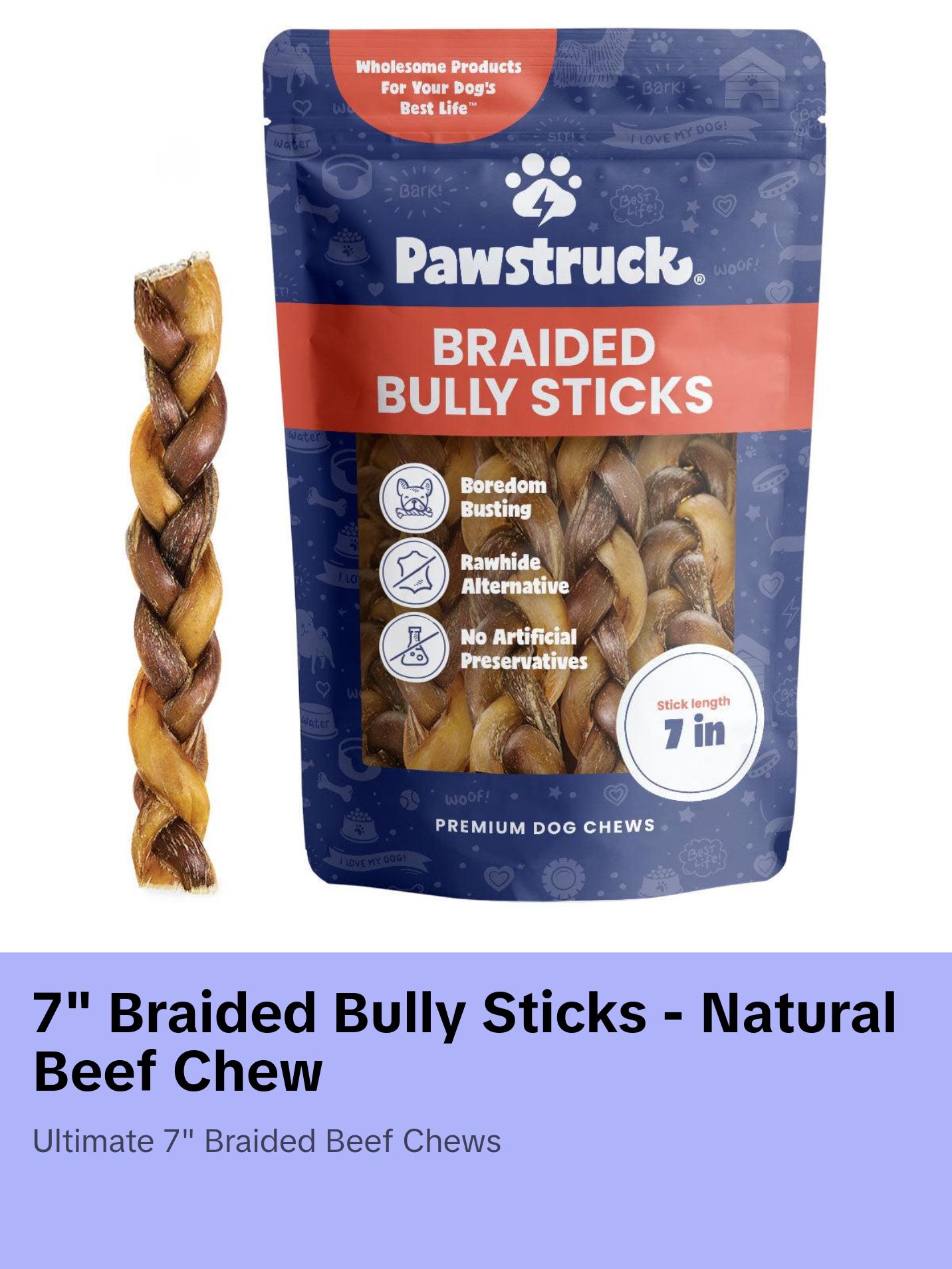 7" Braided Bully Sticks