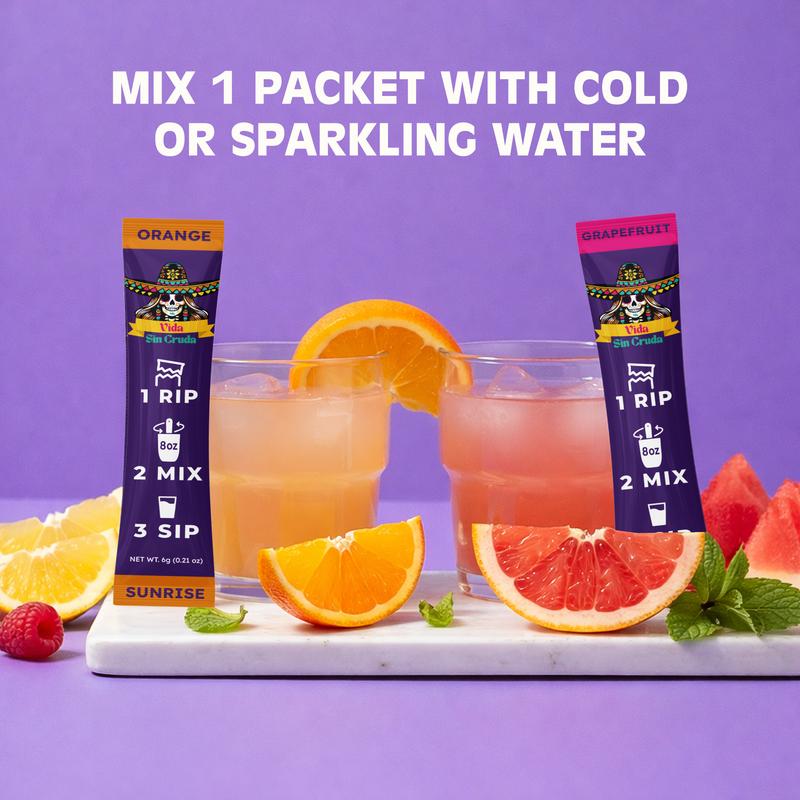 GrapeFruit Pre-party Power Hydration 3 On-The-Go Sticks with 150mg Milk Thistle, 3200mg Electrolytes, & 50mg Caffiene